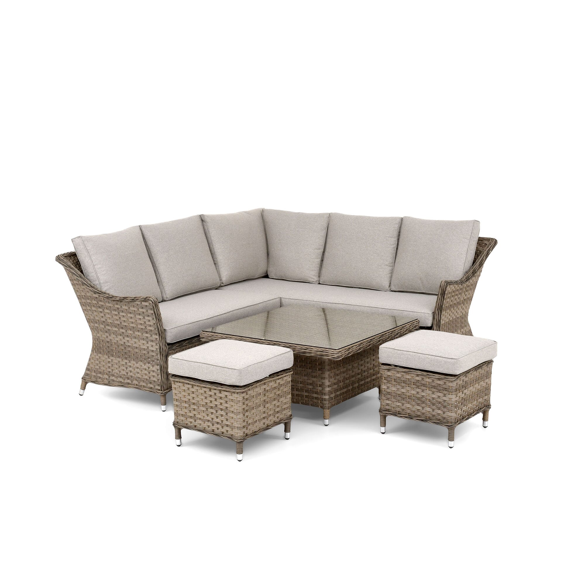 corner wicker sofa